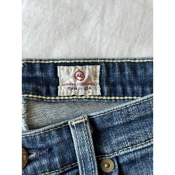 AG Adriano Goldschmied Jeans Womens 26 Stevie Ankle Slim Straight Distressed - Picture 6 of 11